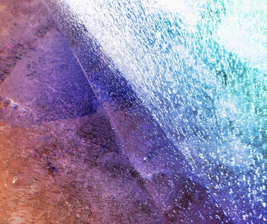 abstact photo of frozen water